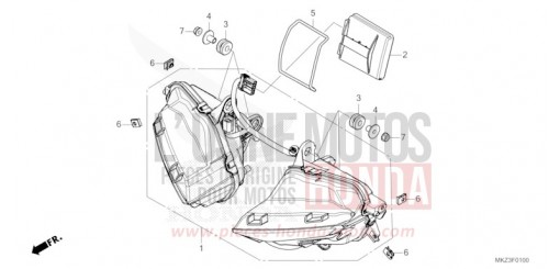 PROJECTEUR CBR600R3R de 2024